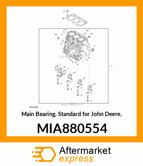 BEARING ASSY, MAIN MIA880554