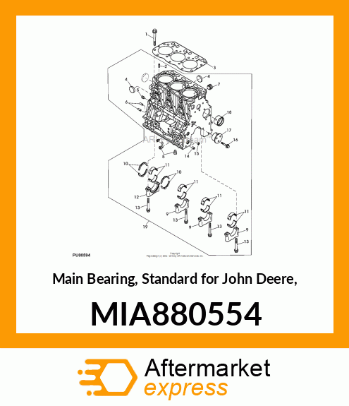 BEARING ASSY, MAIN MIA880554