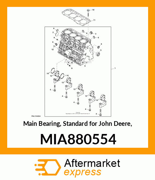 BEARING ASSY, MAIN MIA880554