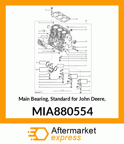 BEARING ASSY, MAIN MIA880554