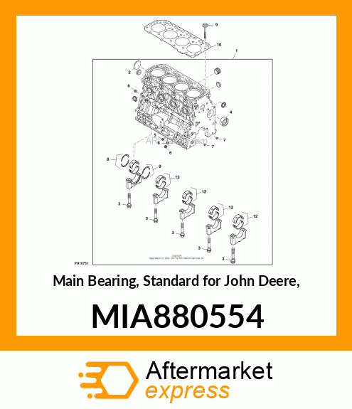 BEARING ASSY, MAIN MIA880554