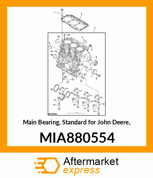 BEARING ASSY, MAIN MIA880554