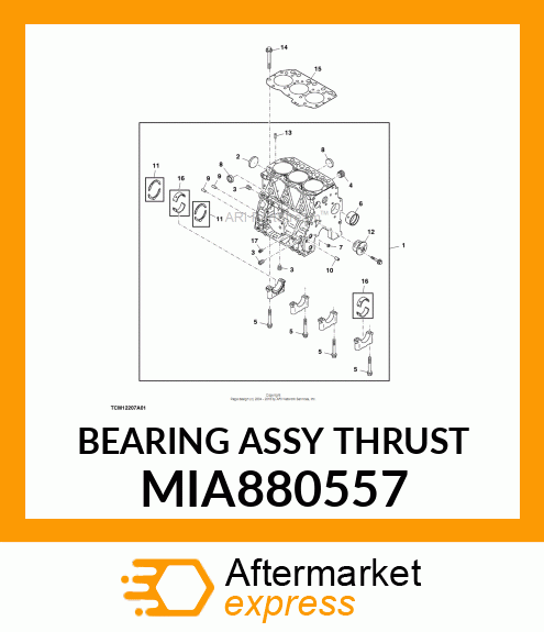 BEARING ASSY THRUST MIA880557