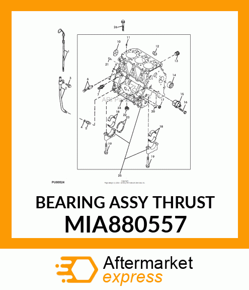 BEARING ASSY THRUST MIA880557