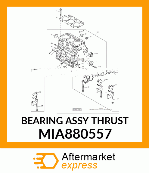 BEARING ASSY THRUST MIA880557