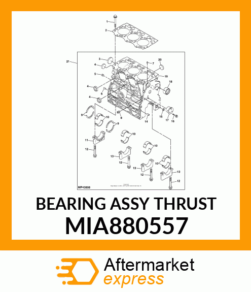 BEARING ASSY THRUST MIA880557