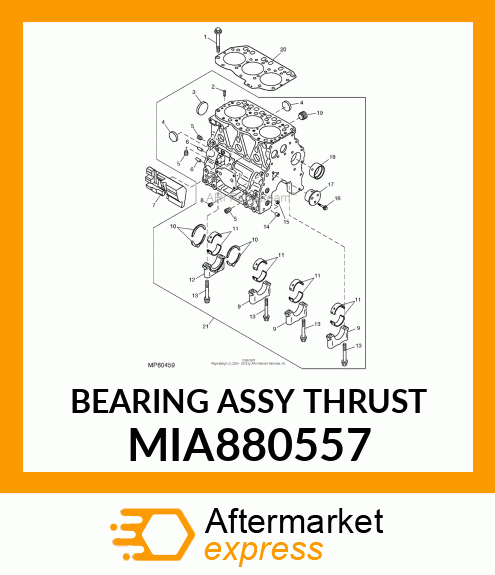 BEARING ASSY THRUST MIA880557