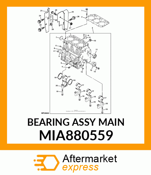 BEARING ASSY MAIN MIA880559