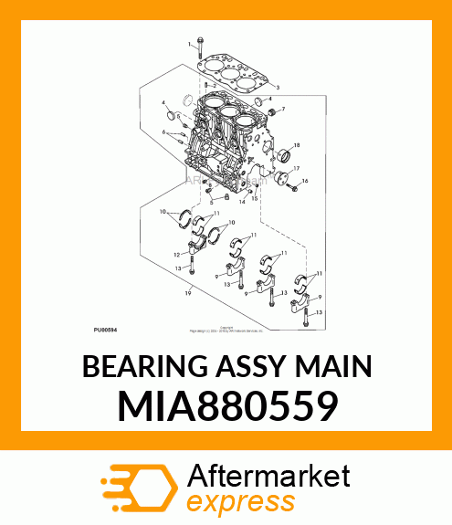 BEARING ASSY MAIN MIA880559