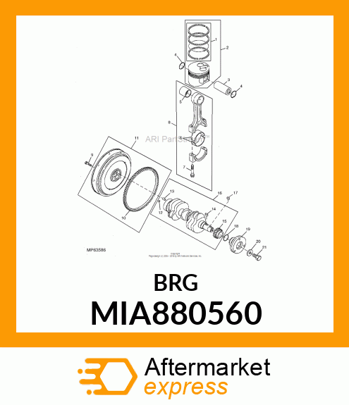 BEARING ASSY, CRANK MIA880560