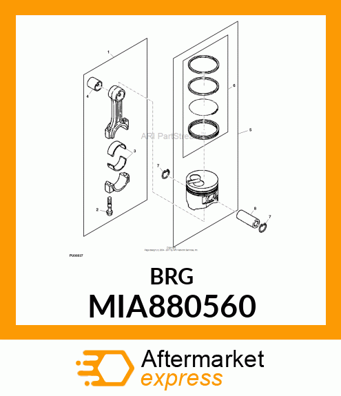 BEARING ASSY, CRANK MIA880560