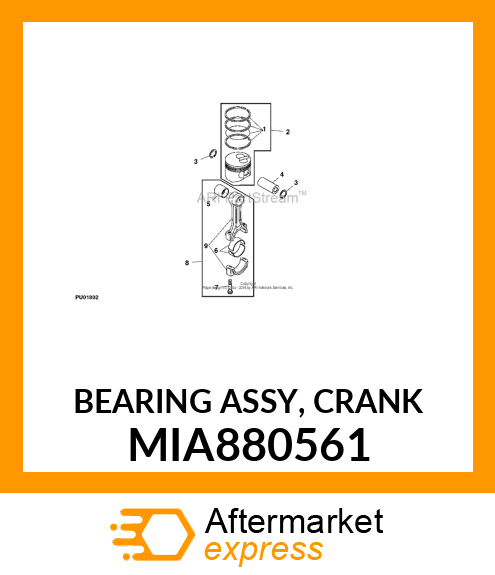 BEARING ASSY, CRANK MIA880561