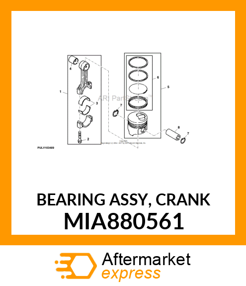 BEARING ASSY, CRANK MIA880561