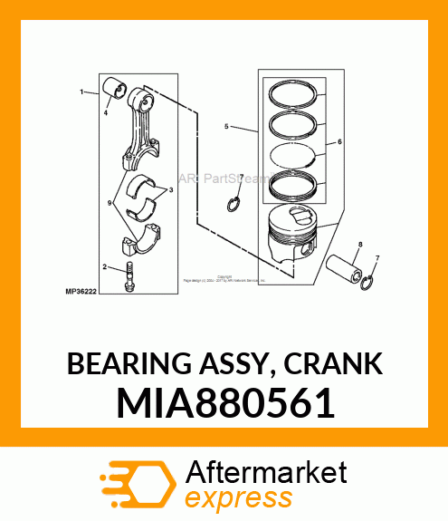 BEARING ASSY, CRANK MIA880561