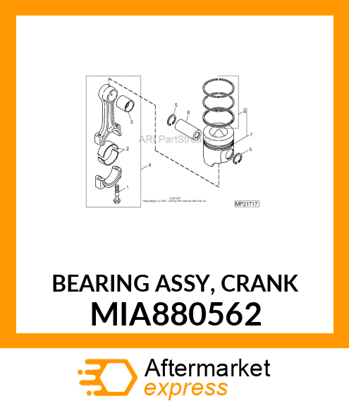 BEARING ASSY, CRANK MIA880562