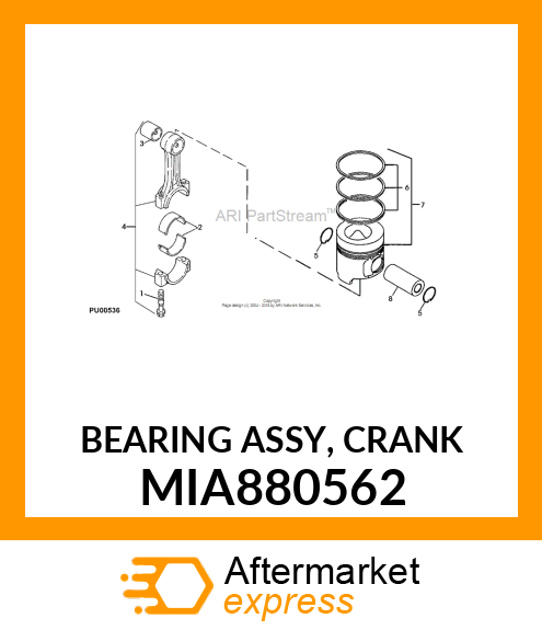 BEARING ASSY, CRANK MIA880562