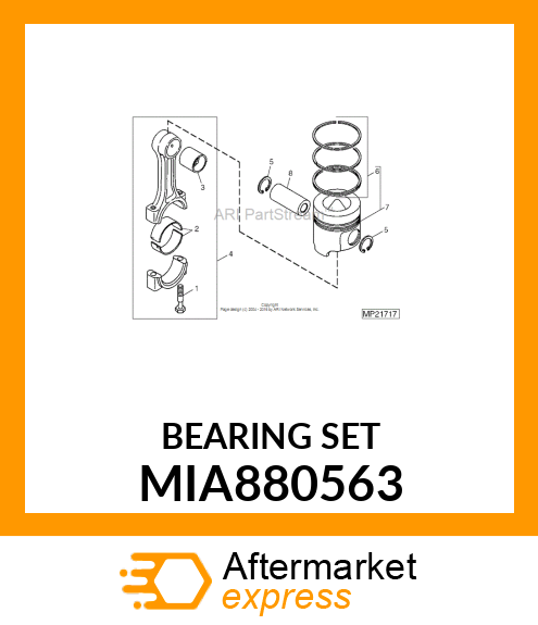 BEARING ASSY, CRANK MIA880563