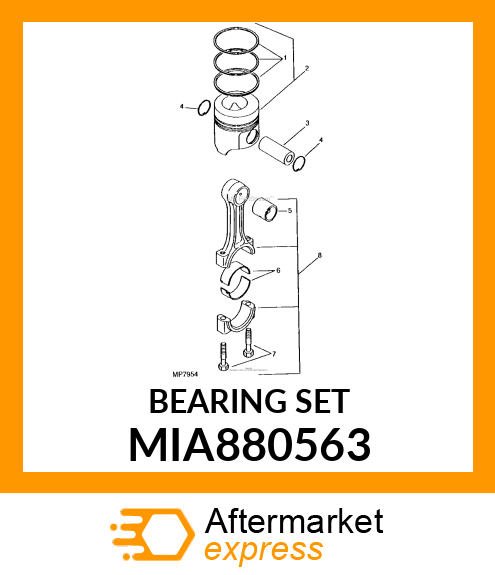 BEARING ASSY, CRANK MIA880563