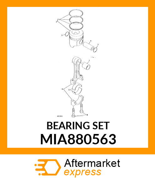 BEARING ASSY, CRANK MIA880563