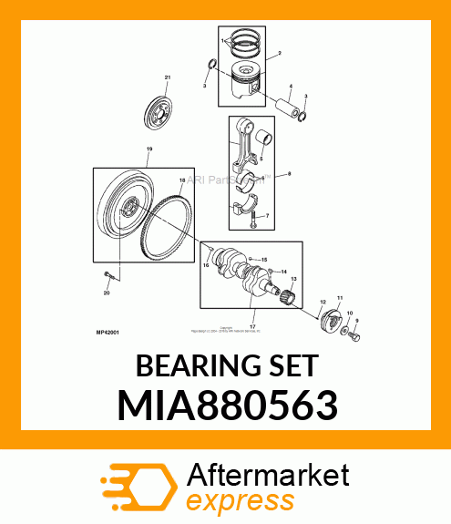 BEARING ASSY, CRANK MIA880563