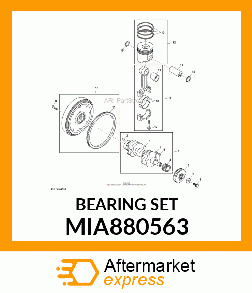 BEARING ASSY, CRANK MIA880563