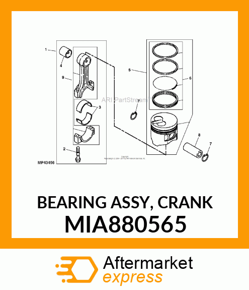 BEARING ASSY, CRANK MIA880565