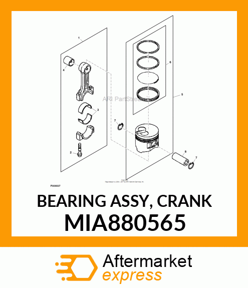 BEARING ASSY, CRANK MIA880565