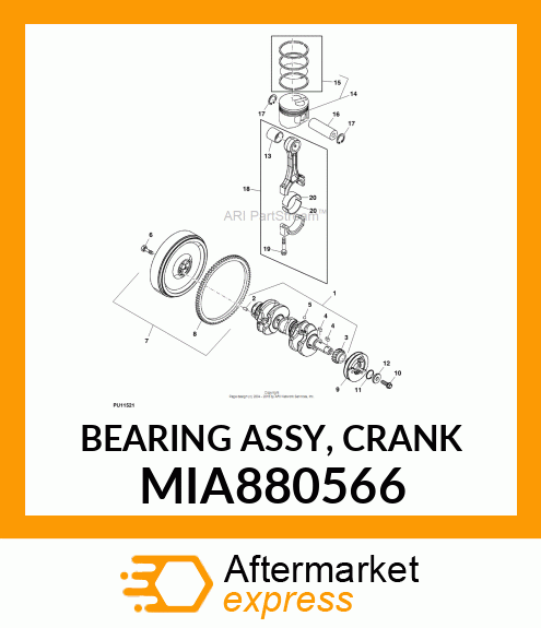 BEARING ASSY, CRANK MIA880566