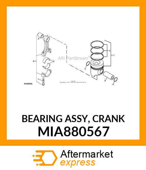 BEARING ASSY, CRANK MIA880567