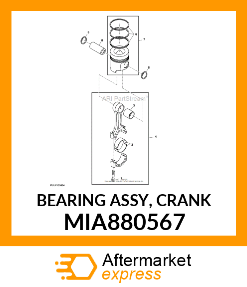 BEARING ASSY, CRANK MIA880567