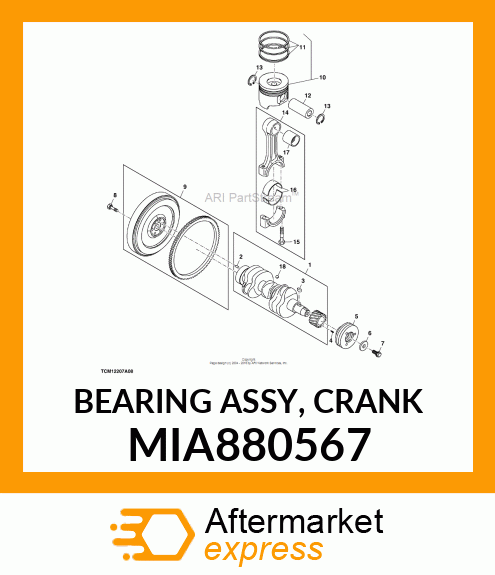 BEARING ASSY, CRANK MIA880567