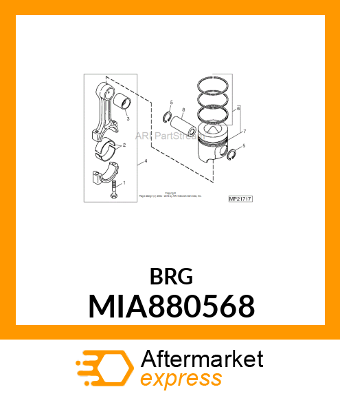 BEARING ASSY, CRANK MIA880568