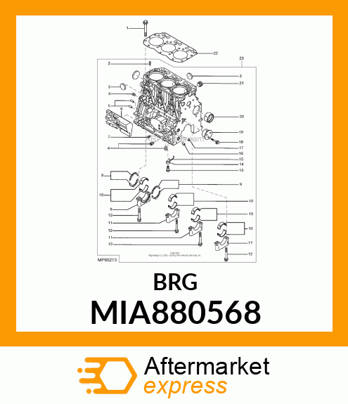 BEARING ASSY, CRANK MIA880568