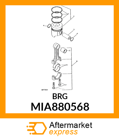 BEARING ASSY, CRANK MIA880568