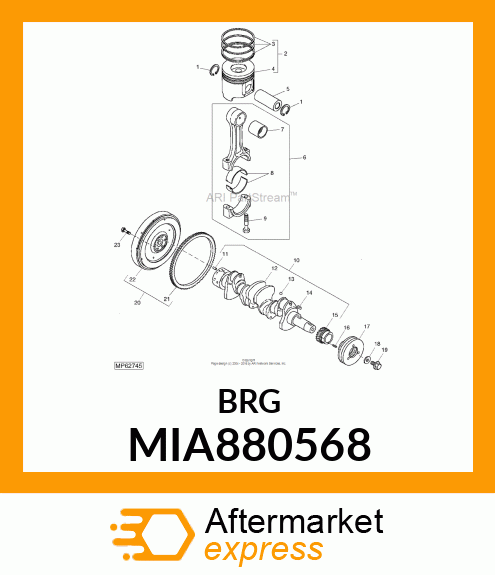 BEARING ASSY, CRANK MIA880568