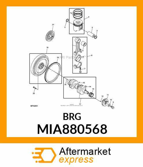 BEARING ASSY, CRANK MIA880568