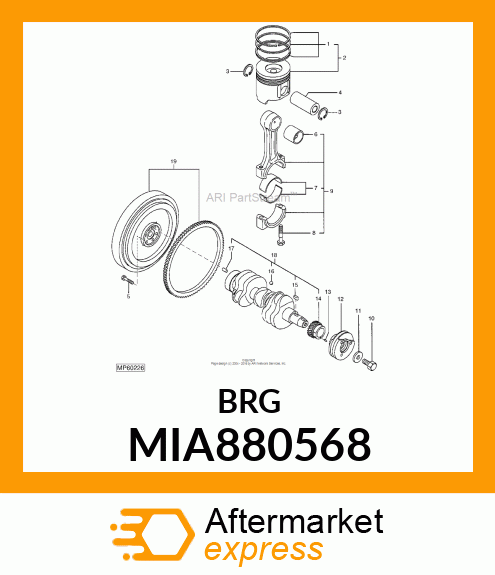 BEARING ASSY, CRANK MIA880568