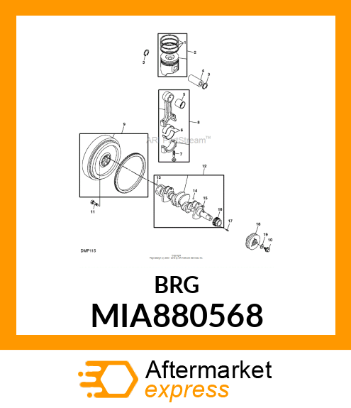 BEARING ASSY, CRANK MIA880568