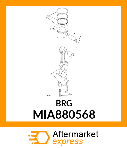 BEARING ASSY, CRANK MIA880568