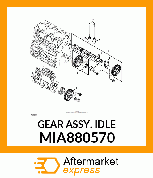 GEAR ASSY, IDLE MIA880570