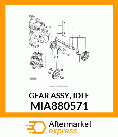 GEAR ASSY, IDLE MIA880571