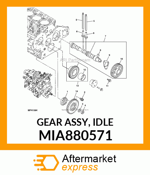 GEAR ASSY, IDLE MIA880571