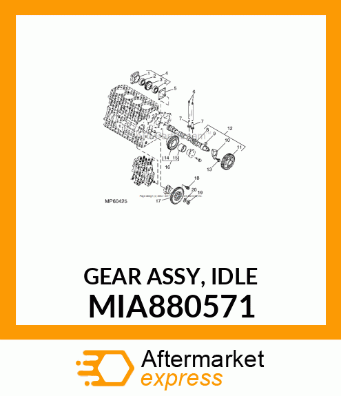 GEAR ASSY, IDLE MIA880571