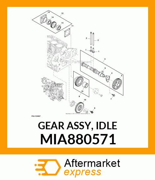 GEAR ASSY, IDLE MIA880571