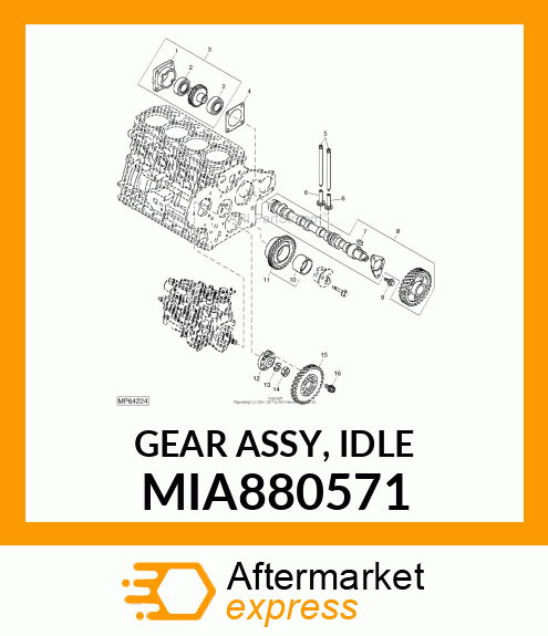 GEAR ASSY, IDLE MIA880571