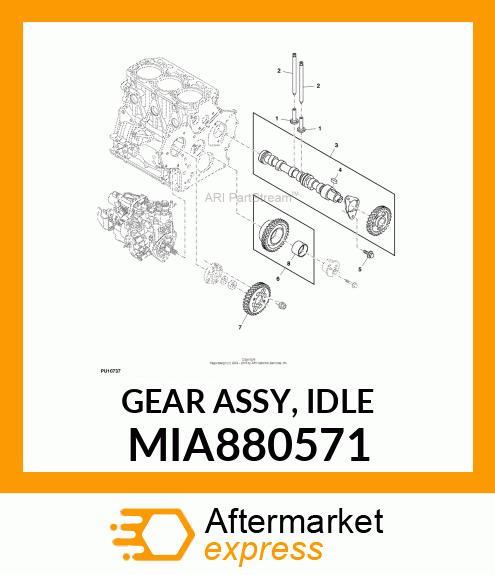 GEAR ASSY, IDLE MIA880571