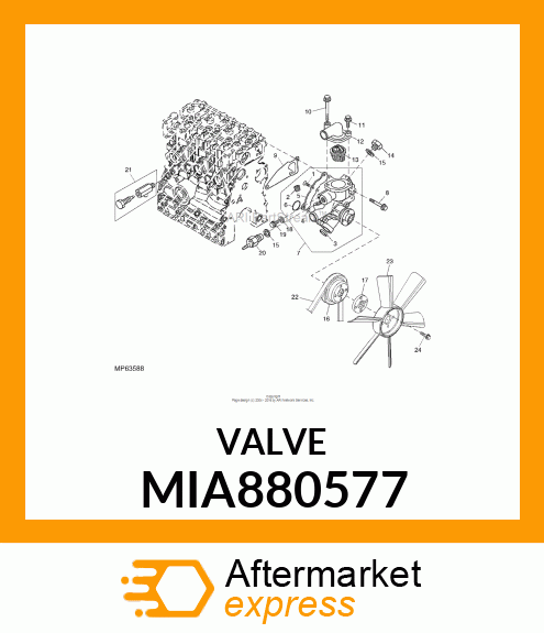 WATER PUMP, PUMP ASSY, WATER MIA880577