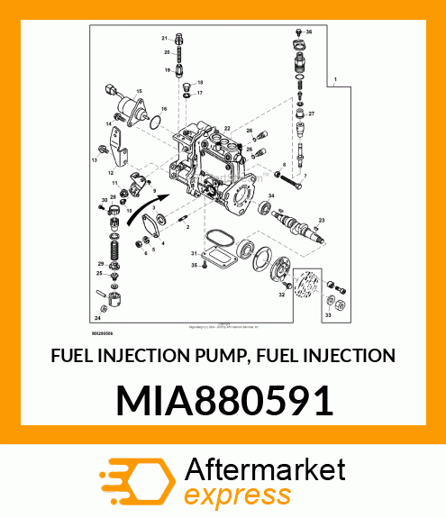 Fuel Injection Pump MIA880591