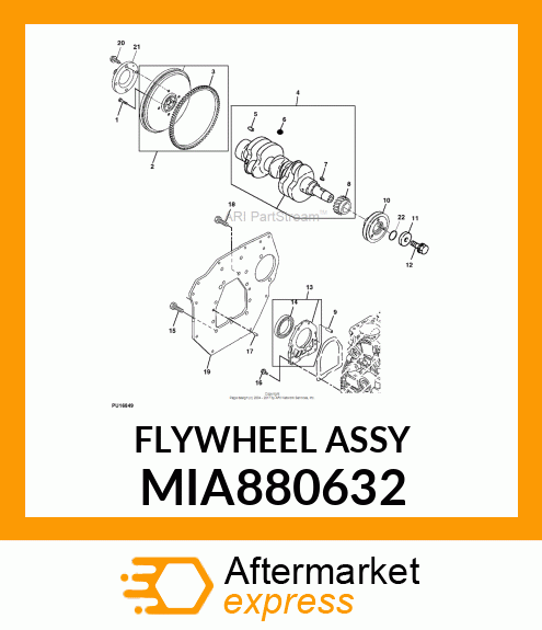 FLYWHEEL ASSY MIA880632