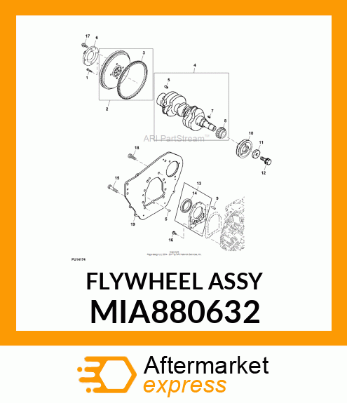 FLYWHEEL ASSY MIA880632